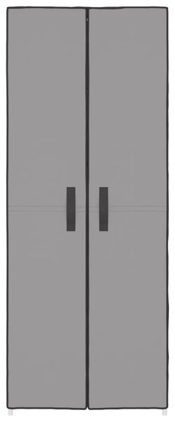 Szürke szövet cipősszekrény 60 x 30 x 166 cm