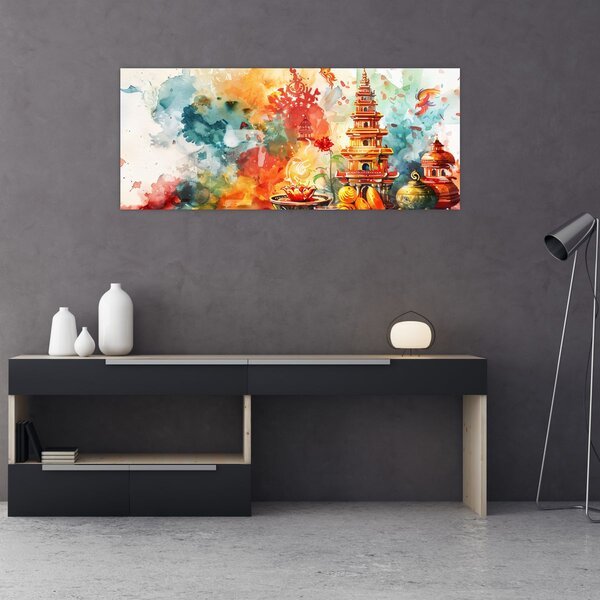 Kép - Akvarell illusztráció (120x50 cm)