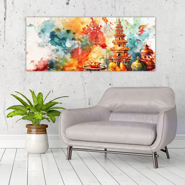 Kép - Akvarell illusztráció (120x50 cm)