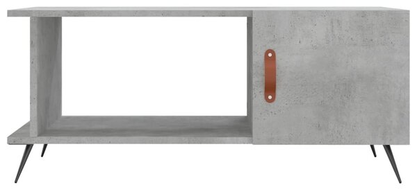 Betonszürke szerelt fa dohányzóasztal 90 x 50 x 40 cm