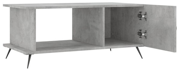 Betonszürke szerelt fa dohányzóasztal 90 x 50 x 40 cm