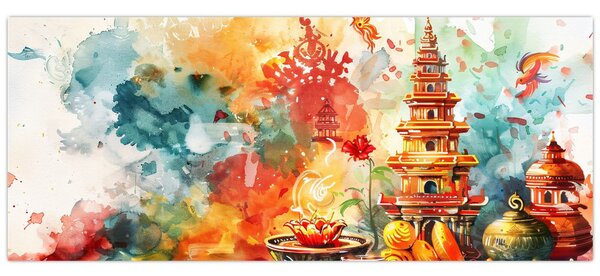 Kép - Akvarell illusztráció (120x50 cm)