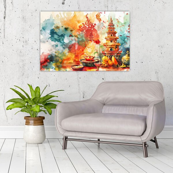Kép - Akvarell illusztráció (90x60 cm)