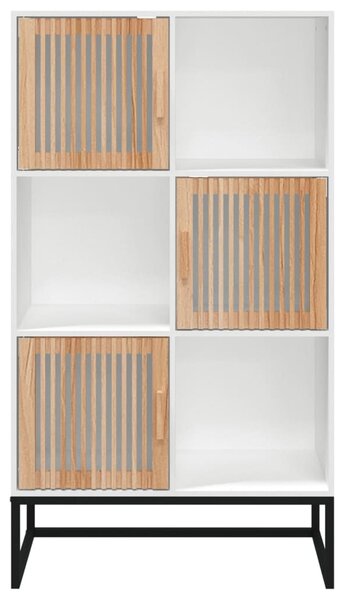 Fehér szerelt fa magasszekrény 70 x 35 x 125 cm