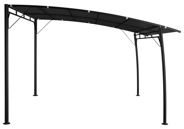 Antracitszürke kerti napellenző 3 x 3 x 2,55 m