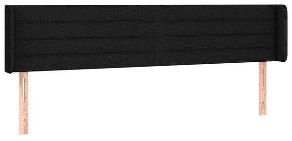 VidaXL fekete szövet LED-es fejtámla 163 x 16 x 78/88 cm