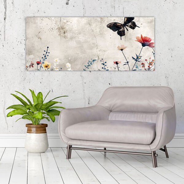 Kép - Meadow betonban (120x50 cm)