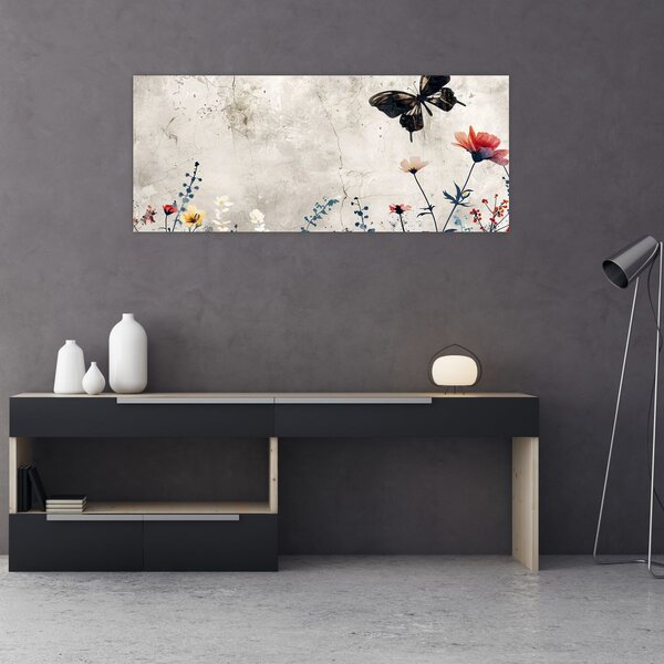Kép - Meadow betonban (120x50 cm)