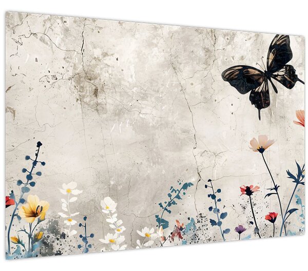 Kép - Meadow betonban (90x60 cm)