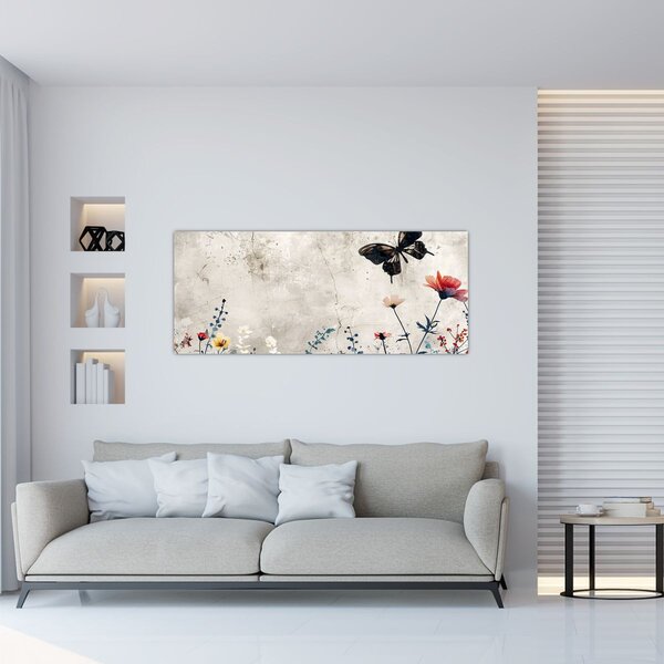 Kép - Meadow betonban (120x50 cm)