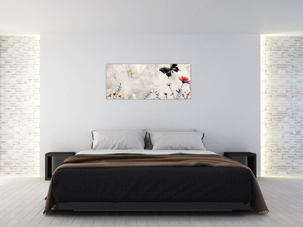 Kép - Meadow betonban (120x50 cm)