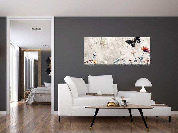 Kép - Meadow betonban (120x50 cm)
