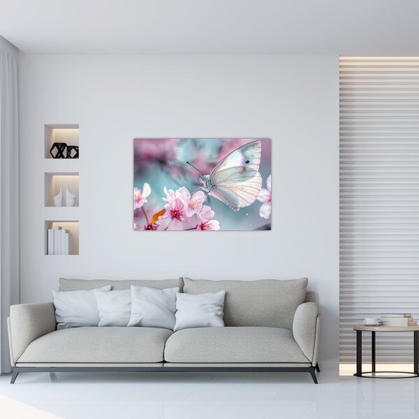 Kép - Pillangó a cseresznyefán (90x60 cm)