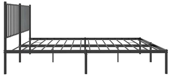 VidaXL Fém Ágykeret - Fekete - 160x200 cm