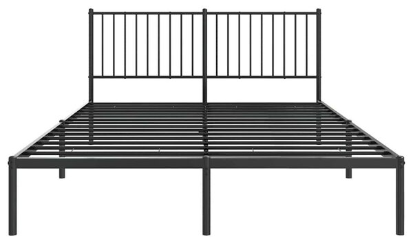 VidaXL Fém Ágykeret - Fekete - 160x200 cm