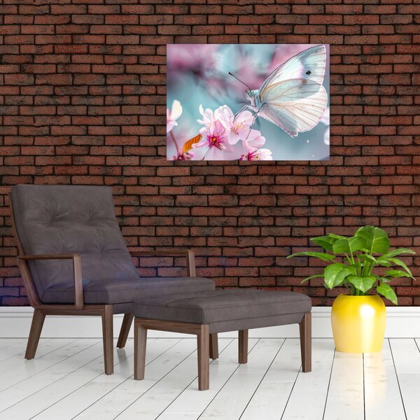 Kép - Pillangó a cseresznyefán (70x50 cm)