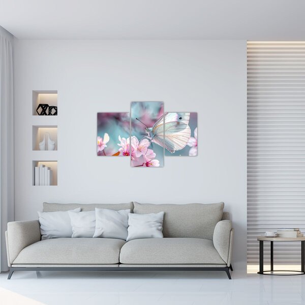 Kép - Pillangó a cseresznyefán (90x60 cm)