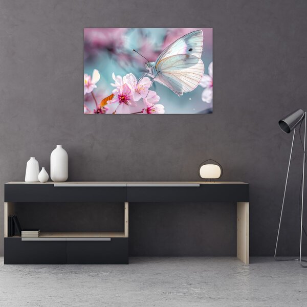 Kép - Pillangó a cseresznyefán (90x60 cm)