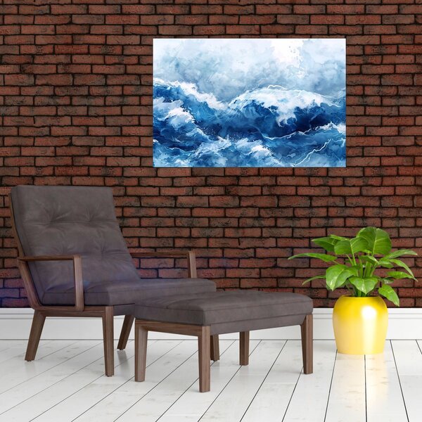 Kép - A tenger illusztrációja (90x60 cm)