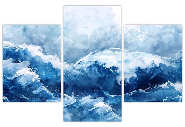 Kép - A tenger illusztrációja (90x60 cm)