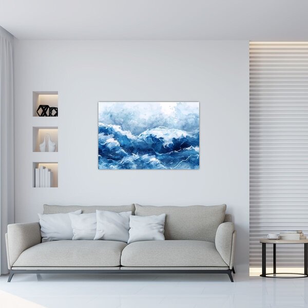 Kép - A tenger illusztrációja (90x60 cm)
