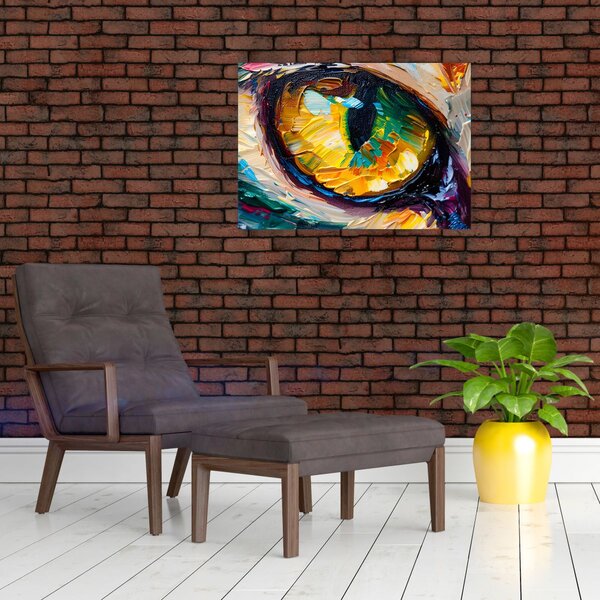 Kép - Macskaszem festmény (70x50 cm)