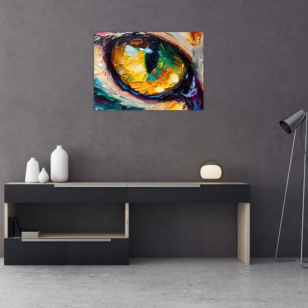 Kép - Macskaszem festmény (70x50 cm)