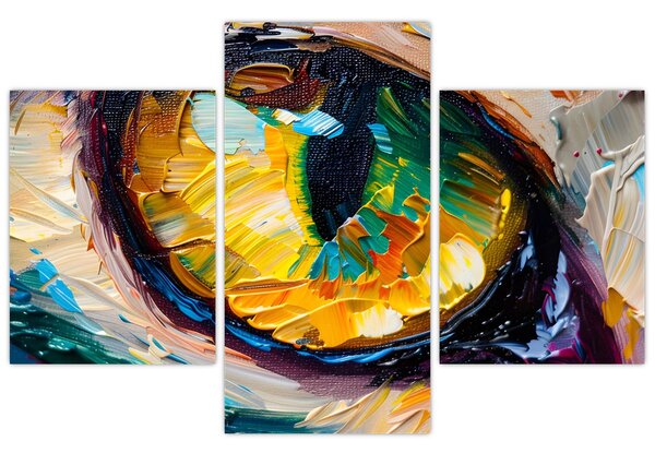 Kép - Macskaszem festmény (90x60 cm)