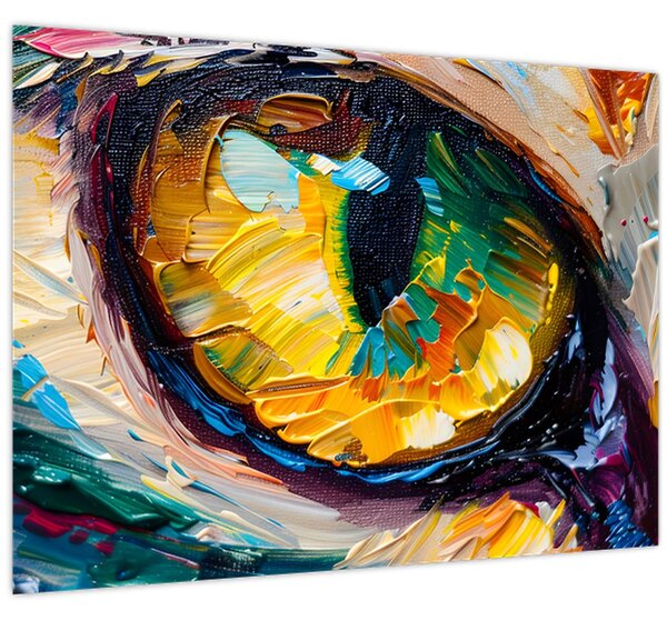 Kép - Macskaszem festmény (70x50 cm)