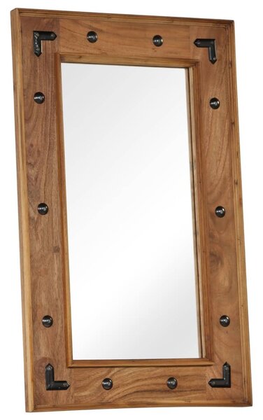 Tömör akácfa keretű tükör 50 x 80 cm
