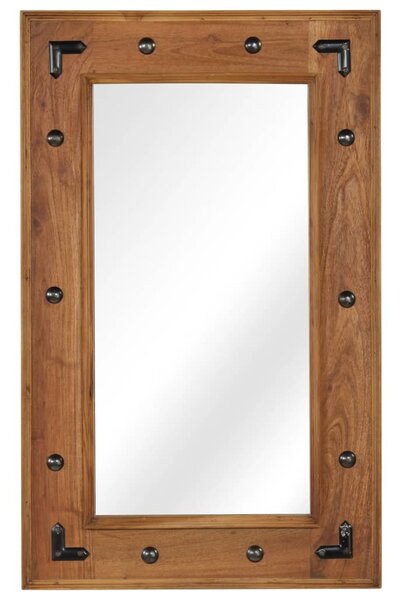 Tömör akácfa keretű tükör 50 x 80 cm