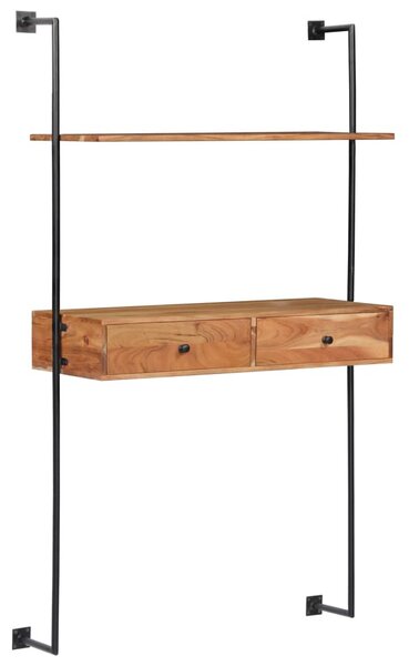 Tömör akácfa fali pult 90 x 40 x 170 cm