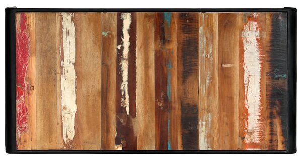 Tömör újrahasznosított fa étkezőasztal 180 x 90 x 76 cm