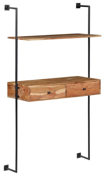 Tömör akácfa fali pult 90 x 40 x 170 cm
