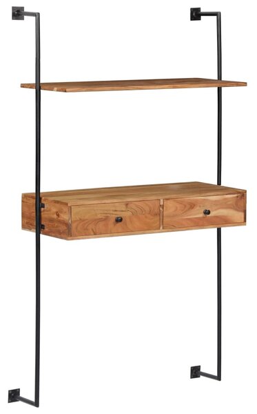 Tömör akácfa fali pult 90 x 40 x 170 cm