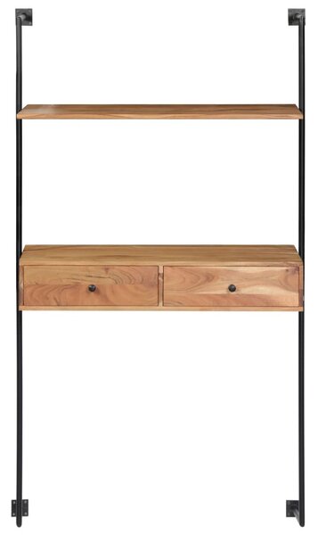 Tömör akácfa fali pult 90 x 40 x 170 cm