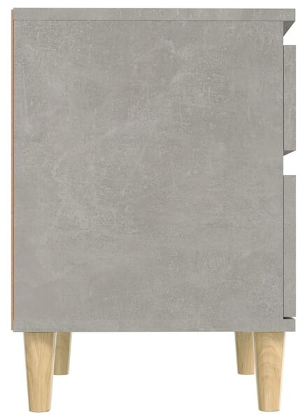 2 db betonszürke éjjeliszekrény 40x35x50 cm