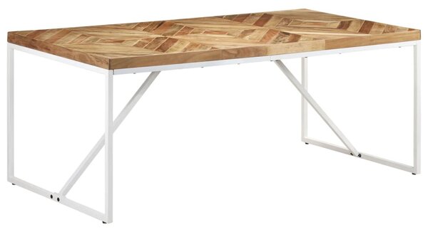 Tömör akácfa és mangófa étkezőasztal 180 x 90 x 76 cm