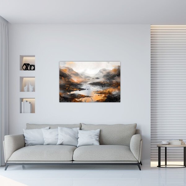 Kép - Hegyi tájak festése (90x60 cm)