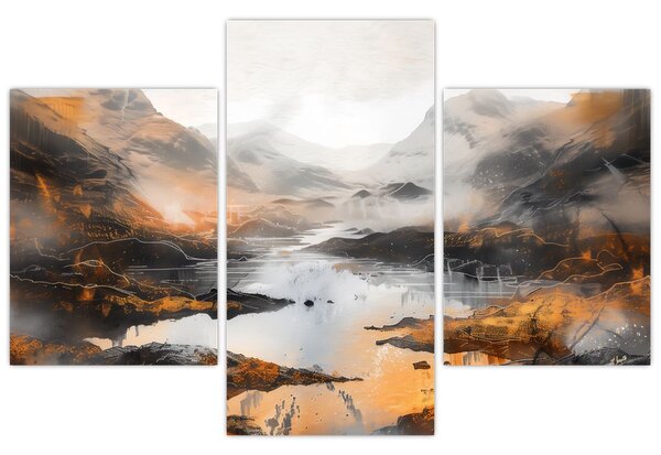 Kép - Hegyi tájak festése (90x60 cm)