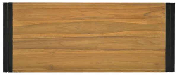 Tömör tíkfa falra szerelhető fürdőszobaszekrény 110x45x35 cm