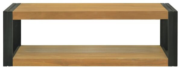 Tömör tíkfa falra szerelhető fürdőszobaszekrény 110x45x35 cm
