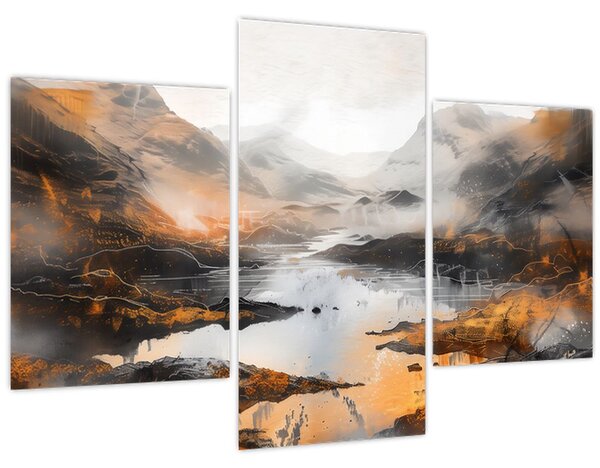 Kép - Hegyi tájak festése (90x60 cm)
