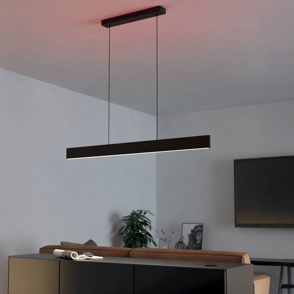 EGLO connect LED-es függesztett lámpa Andreas-Z, fekete, acél, dimmelhető, Fekete, Nappali / Étkező, fém, Modern