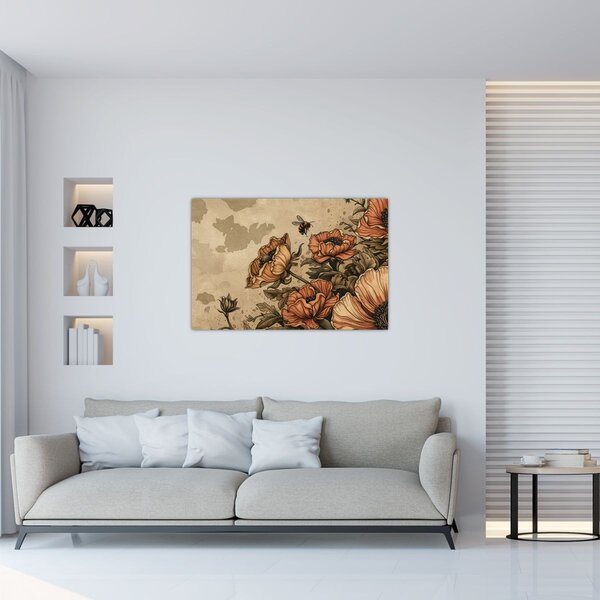 Kép - Méhecske rét II. (90x60 cm)