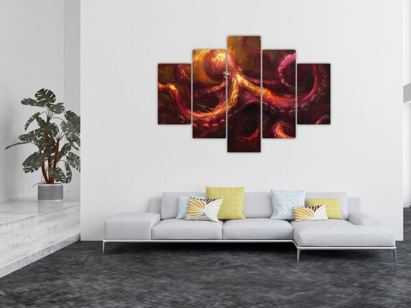 Kép - Polip, olajfestmény (150x105 cm)