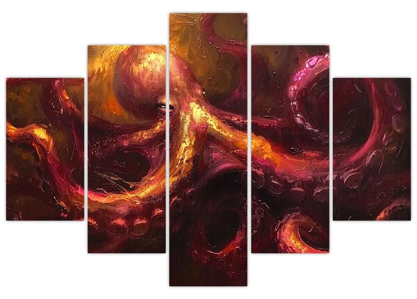 Kép - Polip, olajfestmény (150x105 cm)