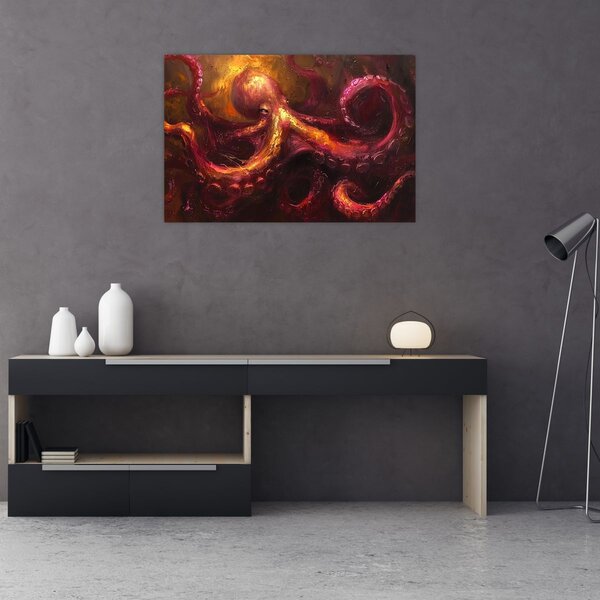 Kép - Polip, olajfestmény (90x60 cm)
