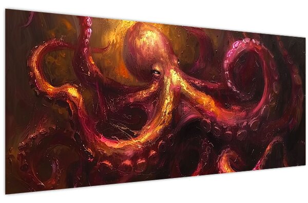 Kép - Polip, olajfestmény (120x50 cm)