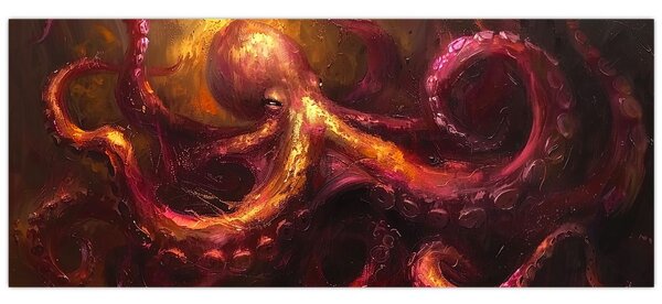 Kép - Polip, olajfestmény (120x50 cm)